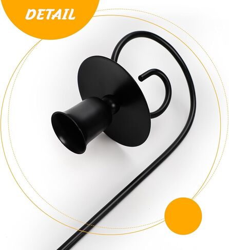 Set of 2 Metal Wall Candle Sconces Holder,Black Candlestick Holder Wall Mounted Hanging Candle Holders for Living Room Farmhouse Fireplace Wedding(Candles are not Included) in Kuwait