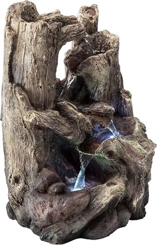 شركة Alpine Corporation بطول 35.56 سم منضدية داخلية وجرتان على نافورة فرع شجرة مع أضواء LED in Kuwait