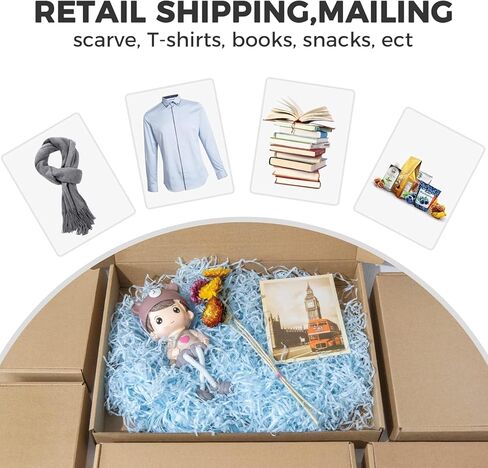 Golden State Art, 13x10x2 Shipping Boxes Set of 20, Brown Medium Corrugated Cardboard Boxes, Mailing Boxes for Packaging Small Business in Kuwait