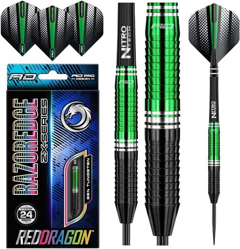RED DRAGON Razor Edge ZX Series 22g, 24g or 26g Tungsten Darts Set with Flights and Stems in Saudi Arabia