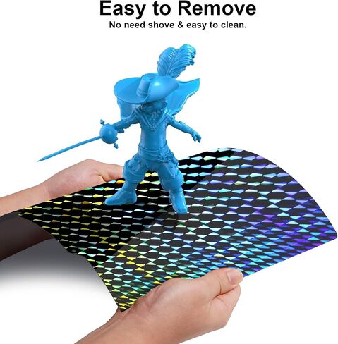 3D Printer Build Plate Smooth H1H + PEY Spring Steel Sheet for Bambu Lab X1/X1C/X1E/P1P/P1S/A1, Double Sided Flexible Sheet Removable Platform 257x257mm Heated Bed (Phantom H1H + Circle PEY) in Saudi Arabia