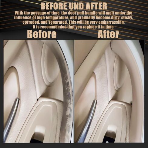 غطاء مقبض سحب داخلي أمامي وداخلي مناسب لسيارات BMW 320,328,330,335,M3 F30/F31/F34/F80 3 Series 2012-2018 و418,420,428,430,435,M4 F32/F33/F36/F82/F83 4 Series 2014-2017 in Saudi Arabia