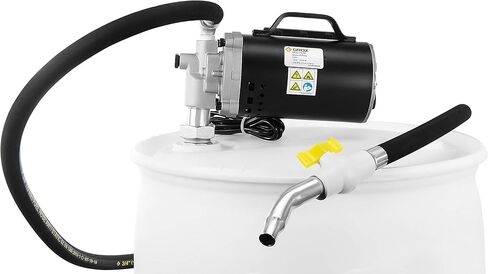 Groz 115V AC Heavy Duty High Flow Electric Oil Drum Transfer Pump with Drum Level Indicator | Self Priming | 8 GPM Flow Rate | Built-in 2-inch Bung Adaptor | 55 Gallon Drum Pump in Saudi Arabia