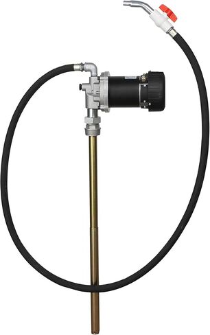 Groz 115V AC Heavy Duty High Flow Electric Oil Drum Transfer Pump with Drum Level Indicator | Self Priming | 8 GPM Flow Rate | Built-in 2-inch Bung Adaptor | 55 Gallon Drum Pump in Saudi Arabia