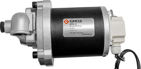 Groz 115V AC Heavy Duty High Flow Electric Oil Drum Transfer Pump with Drum Level Indicator | Self Priming | 8 GPM Flow Rate | Built-in 2-inch Bung Adaptor | 55 Gallon Drum Pump in Saudi Arabia