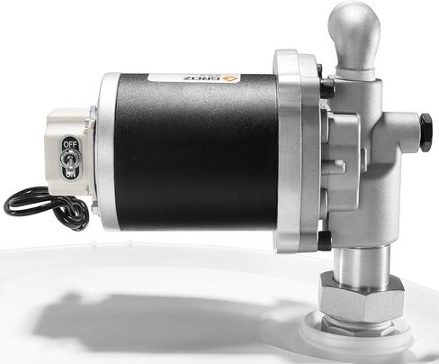 Groz 115V AC Heavy Duty High Flow Electric Oil Drum Transfer Pump with Drum Level Indicator | Self Priming | 8 GPM Flow Rate | Built-in 2-inch Bung Adaptor | 55 Gallon Drum Pump in Saudi Arabia