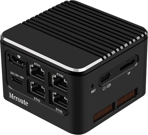 Mini PC Barebone, MR-M1 PLUS Onboard 8GB RAM NO SSD Mini Desktop Computer Intel i3-N305 Processor,8 Core 8 Thread Micro Computer 4K,4 * 2.5G Gigabit Ethernet Ports,HTPC in Kuwait
