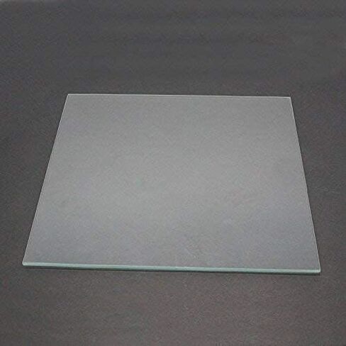 لوحة بناء زجاجية مطورة لسرير زجاجي للطابعة ثلاثية الأبعاد لـ Creality CR-10 CR-10S سطح طباعة مسطح استبدال الزجاج المقسى منصة طابعة ثلاثية الأبعاد مطورة 310 × 310 × 3 مم مع 4 مشابك زجاجية in Kuwait