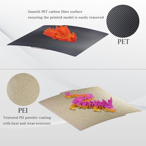 LANEKGU 257x257mm Double Sided Build Plate for Bambu Labs, Eight Pointed Star + Galaxy PEY Spring Steel Plate Print Bed Platform for Bambu Lab X1C/X1/X1E/P1P/P1S/A1 in Kuwait