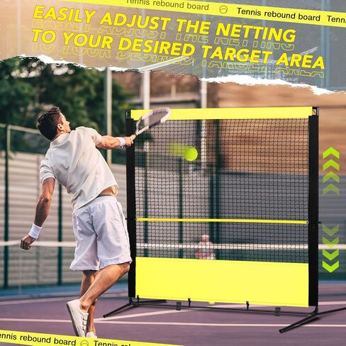 Tennis Rebounder Net 6 x 6.7ft Baseball Practice Rebounder Net Lacrosse Rebounder Softball Rebound Wall Lacrosse Rebounder Ideal for Tennis, Baseballs, Softballs, Lacrosse, Hockey in Saudi Arabia