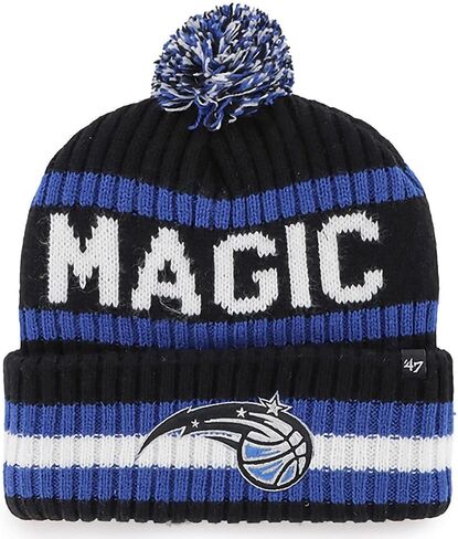 47 NBA Bering Cuffed Knit Pom Beanie Hat, Adult in Saudi Arabia