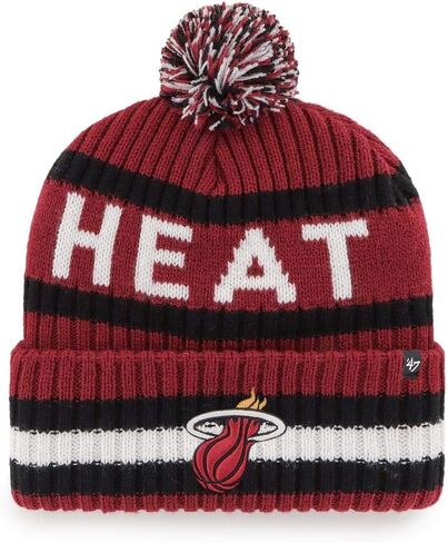 47 NBA Bering Cuffed Knit Pom Beanie Hat, Adult in Saudi Arabia