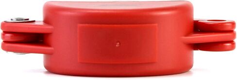 QWORK Valve Lockout, Safety Padlock Gate Valve Lock Device for Professional and Industrial Use, Red, 2 Pieces in Kuwait