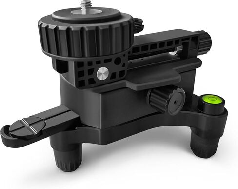 محول مستوى الليزر من تاكامين خارج المركز، مع مسطرة موضعية دوارة قابلة للسحب، قاعدة تدور 360 درجة وقابلة للتعديل بزوايا متعددة، مع خيوط 1/4 بوصة و5/8 بوصة، فقاعة مستوى مدمجة. in Kuwait