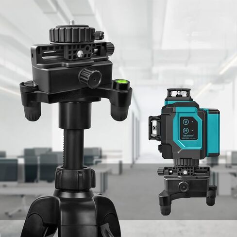 محول مستوى الليزر من تاكامين خارج المركز، مع مسطرة موضعية دوارة قابلة للسحب، قاعدة تدور 360 درجة وقابلة للتعديل بزوايا متعددة، مع خيوط 1/4 بوصة و5/8 بوصة، فقاعة مستوى مدمجة. in Kuwait