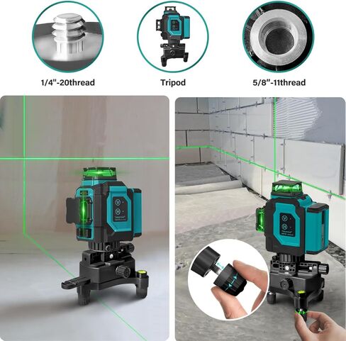 محول مستوى الليزر من تاكامين خارج المركز، مع مسطرة موضعية دوارة قابلة للسحب، قاعدة تدور 360 درجة وقابلة للتعديل بزوايا متعددة، مع خيوط 1/4 بوصة و5/8 بوصة، فقاعة مستوى مدمجة. in Kuwait