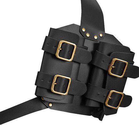 Medieval Double Sword Back Scabbard Adjustable PU Leather Back Double Strap Sword Sheath, Sword Back Harness Behind the Back Scabbard Sword Holder in Saudi Arabia