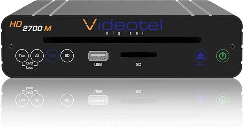 Videotel Digital Industrial Grade Looping DVD and Digital Signage Media Player All in one Unit. DVD, USB & SD. 24/7 Continuous Looping Play, Auto Powers On, Auto Plays, Auto Repeats - HD2700 M + in Kuwait