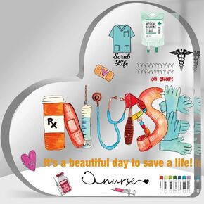 Heartfelt Thank You Gifts Inspirational Gifts Appreciation Acrylic Sign Encouragement Gifts Motivational Gifts For Desk Decoration Heart Shape Acrylic Gift for Friend, Mom, Nurse, Teacher