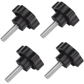 (4pcs) 481625-01 Wing Nut Knob 3/8"-16 x 1-1/4" For Scag Grass Catcher Cheetah Turf Tiger & More,Fits SFZ48-18FR SCZ61RD-31FX SFW48-16BV SFZ48-18FR SCZ52V-23FX