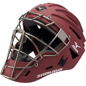 Mizuno Youth G4 Samurai Catcher's Helmet, Cardinal