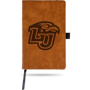 Rico Industries NCAA Liberty Flames Brown Laser Engraved Small Notepad Jounral/Notepad 8.25" x 5.25"- Office Accessory