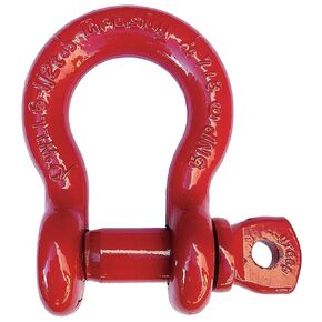 Crosby 1018507 Carbon Steel S-209 Screw Pin Anchor Shackle, Self-Colored, 4-3/4 Ton Working Load Limit, 3/4" Size