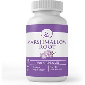 Pure Original Ingredients Marshmallow Root, (100 Capsules) Always Pure, No Additives Or Fillers, Lab Verified