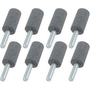 Luo ke 20mm Cone Shape Grinding Stone - 1/4" Shank Aluminum Oxide Mounted Grinding Stones Sharpening Bits for Rotary Tools Drill (Cone Size: 20mm)