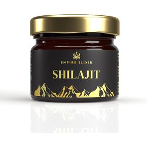 Pure Himalayan Shilajit Resin 20g Jar - High Potency Gold Grade for Men & Women | Natural Mineral Supplement | Energy Boost & Immune Support, 75% Fulvic Acid