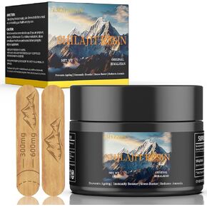 Shilajit Pure Himalayan Organic, High Potency Gold Grade Himalayan Natural Shilajit Resin for Men & Women, Trace Minerals & Fulvic Acid, Energy Supplement & Immune Support, with Lab Test Report (50G)