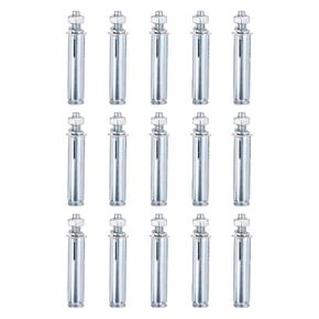 1/4" x 2-1/4" Hex Nut Sleeve Anchors - 50Pack - Good for Concrete Dry Brick Block Walls - Carbon Steel - Silver