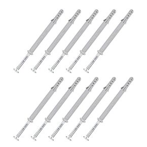 Screws Plastic Expansion Pipe (8x100mm) 20Pcs, Plasterboard Plugs Self Tapping Screw - for Construction, Industry, Gray Expansion Tube