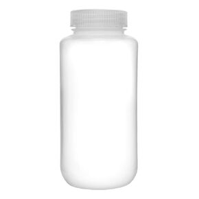 EISCO Reagent Bottle, 1000ml - Wide Mouth with Screw Cap - Polypropylene - Translucent Labs