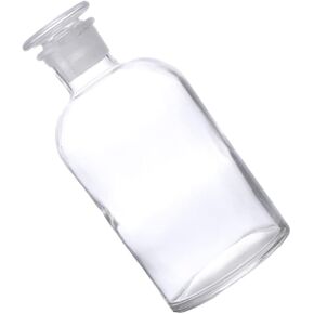 1pc Reagent Bottle 250ml Bottle Wide Mouth Labs Bottle Laboratory Chemical Storage Bottle Autosampler Vials Lip 125ml Bottle Graduated Laboratory Bottle Medicine Bottle Glass Scale
