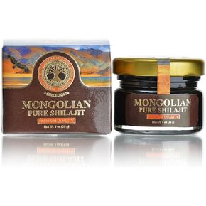 Authentic Mongolian Shilajit, Natural and Pure, 1 OZ