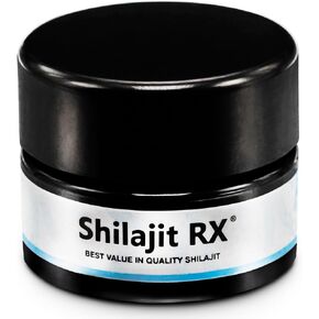 Shilajit RX Pure Himalayan Resin - Authentic Fulvic Acid & Trace Minerals | Energy Boost, Mental Focus, Immunity Support | Made in USA (10 Servings)