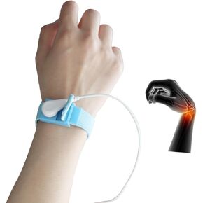 Grounding Bracelet (Blue), Anti Static Grounding Bracelet with 1 Grounding Cable (White, 15 Feet), Earth Connected Grounding Bracelet for Sleep, Energy, Pain Relief, Inflammation