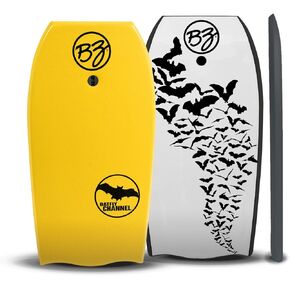 BZ Batfly Channel 41.5" Body Board w/Coiled Leash (Choose Blue, Yellow or Red)