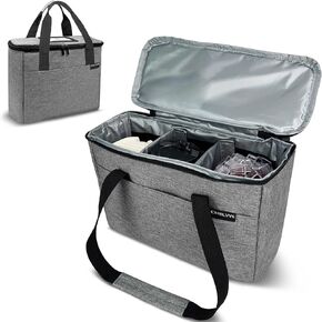 Reusable 3 Cups Drink Carrier for Delivery with Removable Dividers