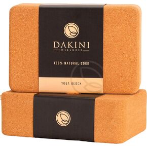 Cork Yoga Blocks - Yoga Blocks 2 Pack - 9x6x3 Inch Yoga Blocks Set of 2- Yoga Props and Accessories - Cork Blocks For Yoga