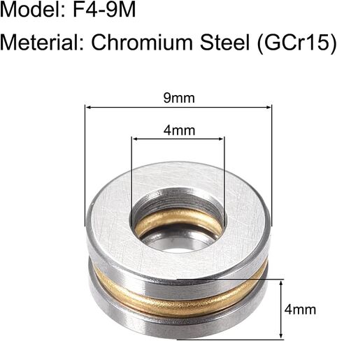 uxcell F8-16M Thrust Ball Bearings 8mm x 16mm x 5mm Chrome Steel Single Direction in Saudi Arabia