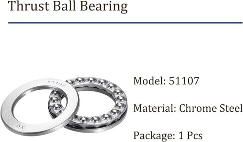 2pcs 51204 Thrust Ball Bearing - [20mm x 40mm x 14mm] Chrome Steel Miniature Thrust Bearing with Washer for Machine Tool Use in Saudi Arabia