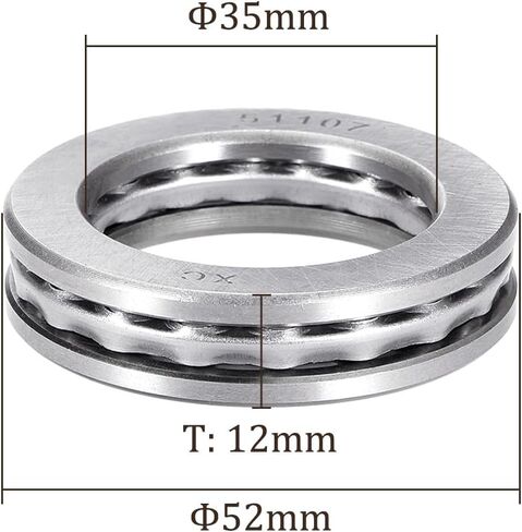 2pcs 51204 Thrust Ball Bearing - [20mm x 40mm x 14mm] Chrome Steel Miniature Thrust Bearing with Washer for Machine Tool Use in Saudi Arabia
