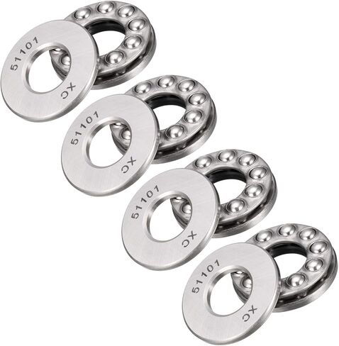 2pcs 51204 Thrust Ball Bearing - [20mm x 40mm x 14mm] Chrome Steel Miniature Thrust Bearing with Washer for Machine Tool Use in Saudi Arabia