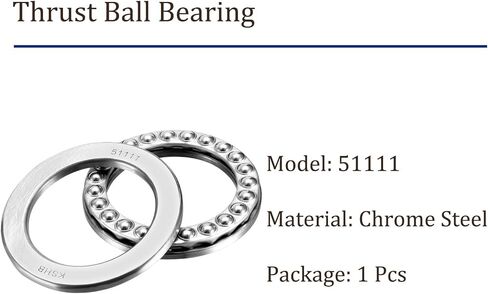 2pcs 51204 Thrust Ball Bearing - [20mm x 40mm x 14mm] Chrome Steel Miniature Thrust Bearing with Washer for Machine Tool Use in Saudi Arabia