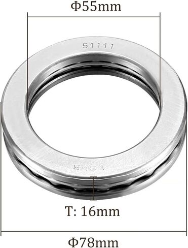2pcs 51204 Thrust Ball Bearing - [20mm x 40mm x 14mm] Chrome Steel Miniature Thrust Bearing with Washer for Machine Tool Use in Saudi Arabia