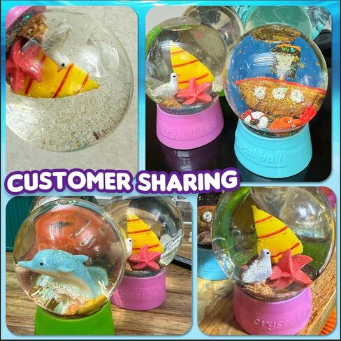 مجموعة كرة الثلج DIY على شكل ديناصور | اصنع الكرة المائية الخاصة بك، الفنون والحرف اليدوية للأطفال من سن 4 إلى 8 سنوات، أنشطة العلوم والتكنولوجيا والهندسة والرياضيات للأطفال من سن 5 إلى 7 سنوات، عيد ميلاد عيد الميلاد، أنشطة للفتيات من سن 8 إلى 12 عامًا in Kuwait