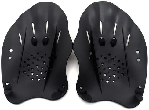 1 Pair Adjustable Contour Swim Paddles Hand Swim Training Hand Paddles Swimming Hand Paddles for Men and Women in Saudi Arabia