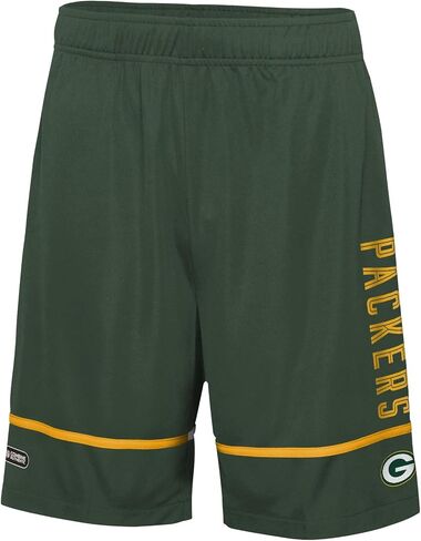 Outerstuff NFL Men's Rusher Performance Lightweight Shorts with Team Name and Logo in Saudi Arabia